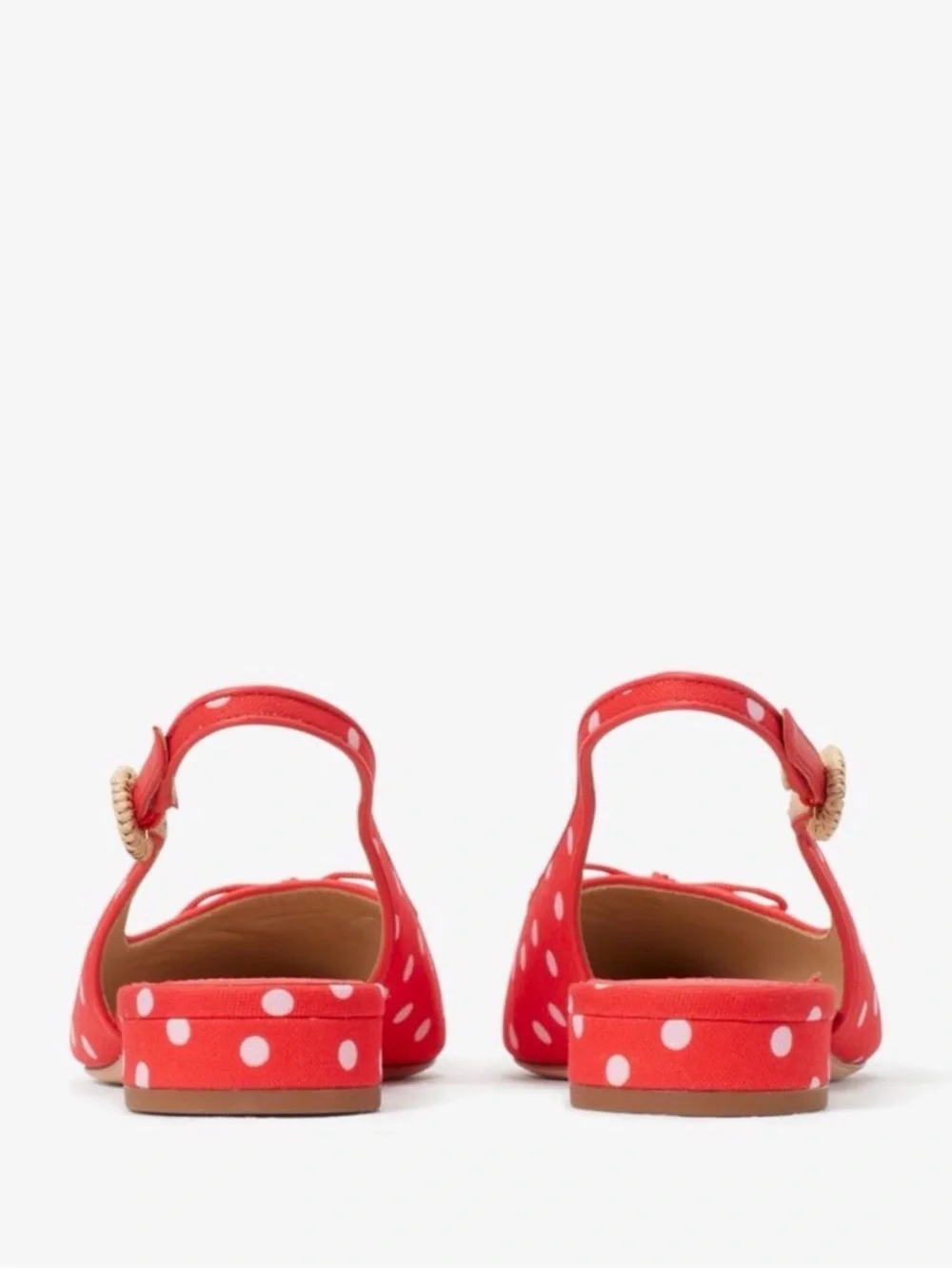 NWOT Kate Spade Red Polka Dot Veronica Flats Size 8